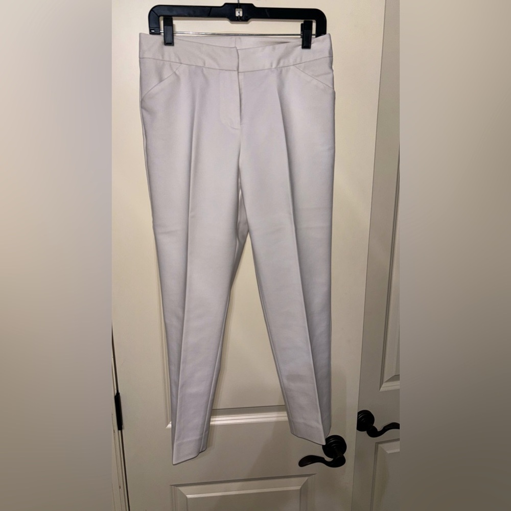 Alex Marie Ankle Dress Pants. Lined. White. Size 6. VGUC